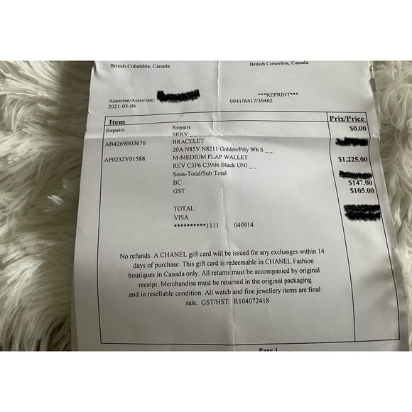 ***SOLD***Chanel Caviar Flap Wallet with silver hardware - Picture 9 of 10